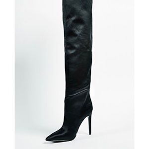 New Kendall & Kylie Alexxa Satin OTK Boots